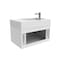 Castello Usa Amazon 30-inch White Left Vanity Set with White Top and Chrome Handles CB-MC-30W-CHR-2056L-WH - alternate 8